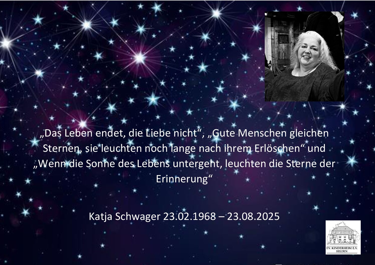 Du betrachtest gerade „Wenn die Sonne des Lebens untergeht, leuchten die Sterne der Erinnerung“